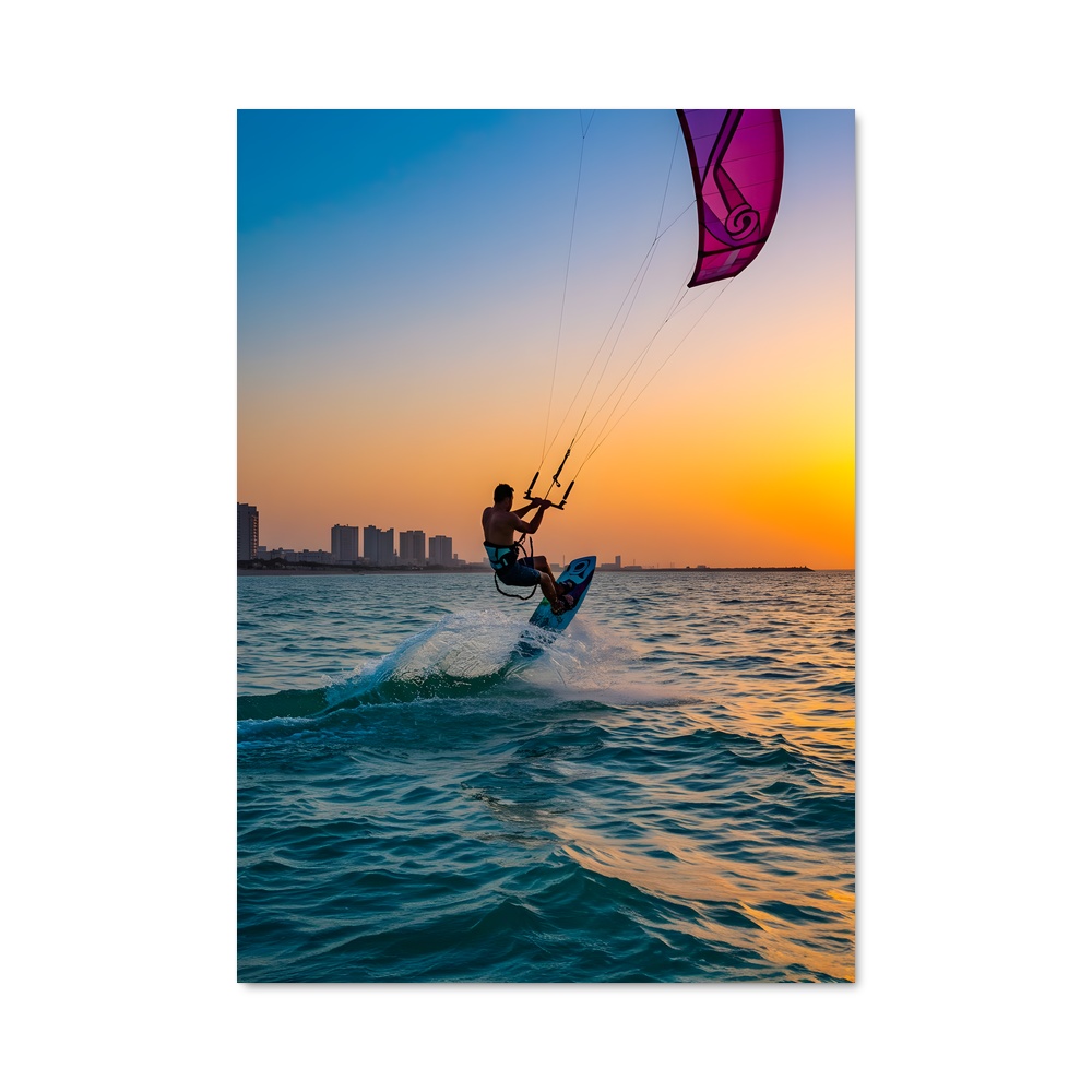 Poster Surf au Crépuscule