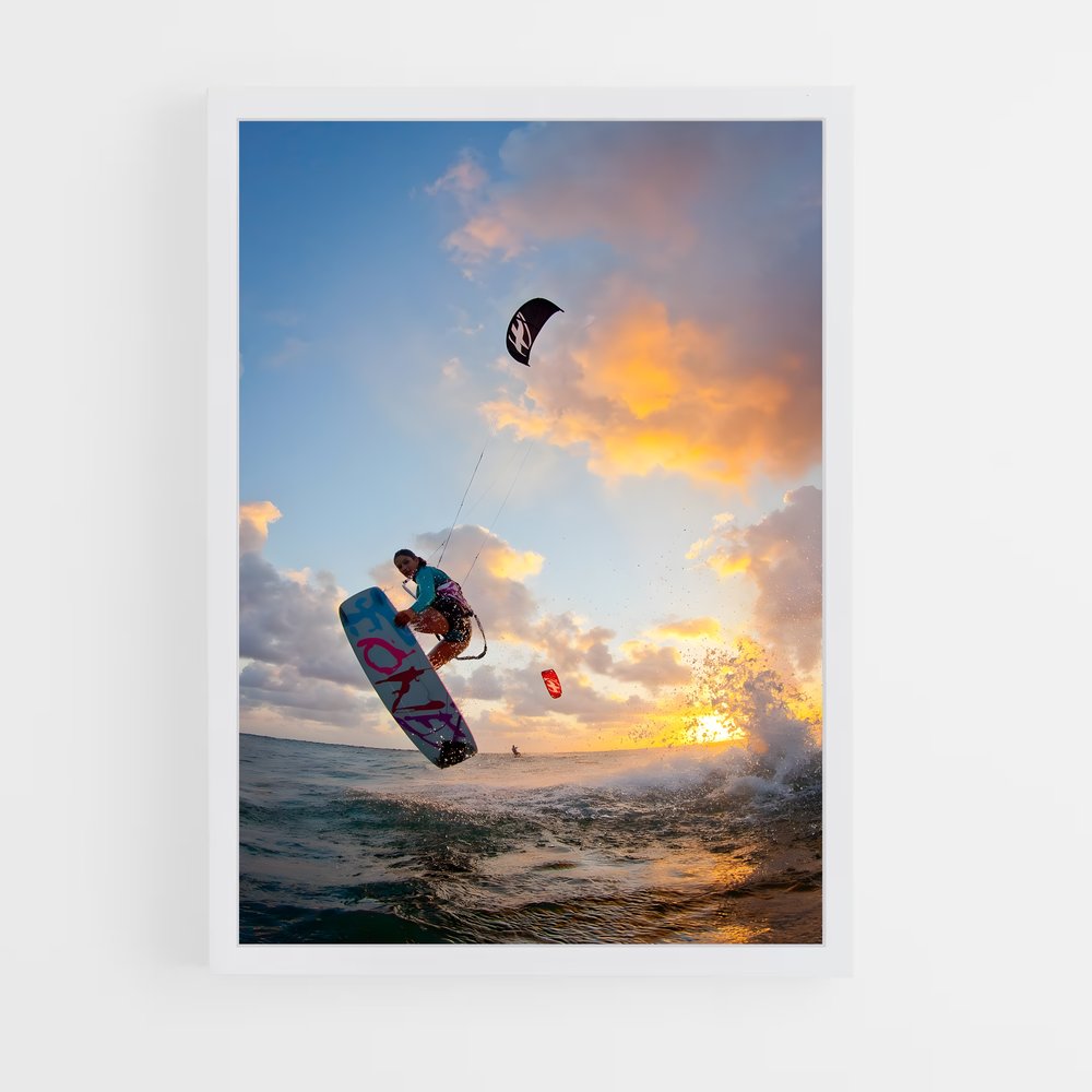 Poster Vents de Liberté – affiche Kitesurf (vue 3)