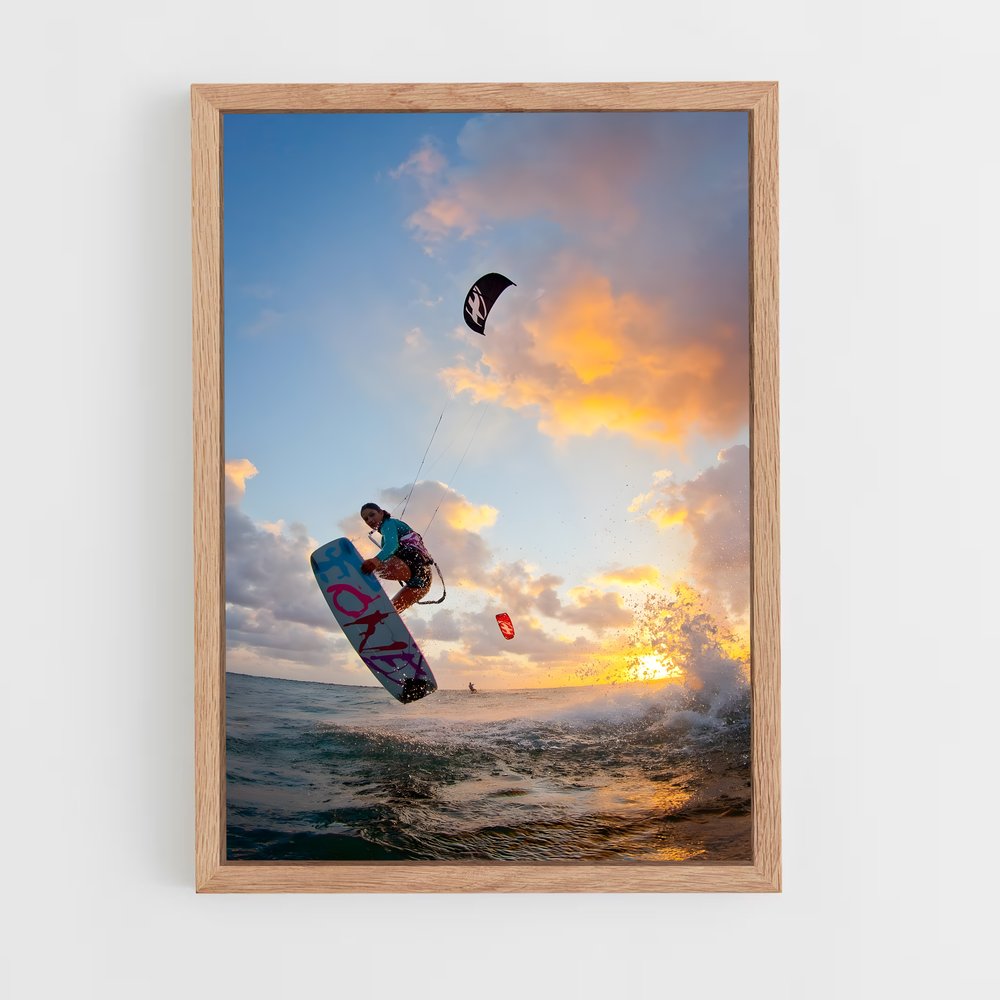 Poster Vents de Liberté – affiche Kitesurf (vue 4)