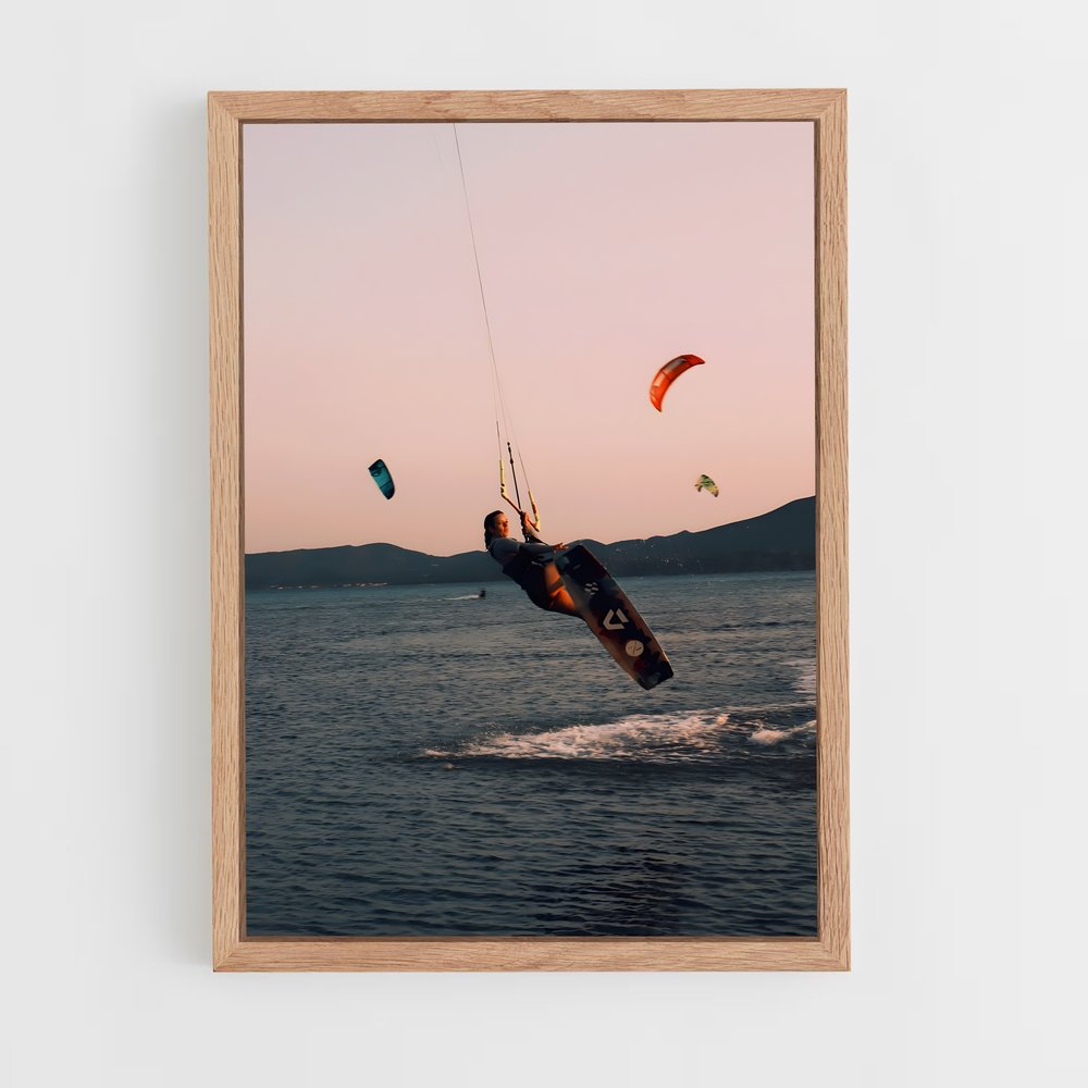 Poster Surf à la Volée – affiche Kitesurf (vue 4)