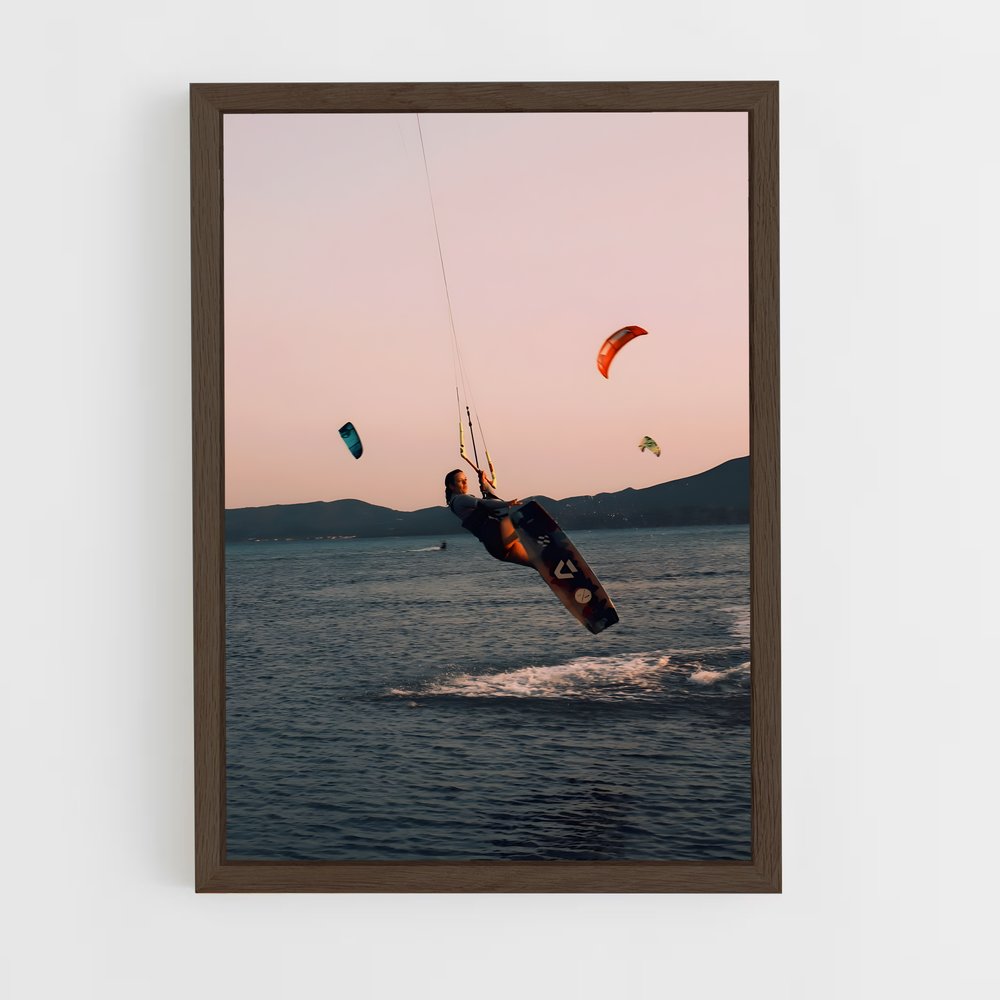 Poster Surf à la Volée – affiche Kitesurf (vue 5)
