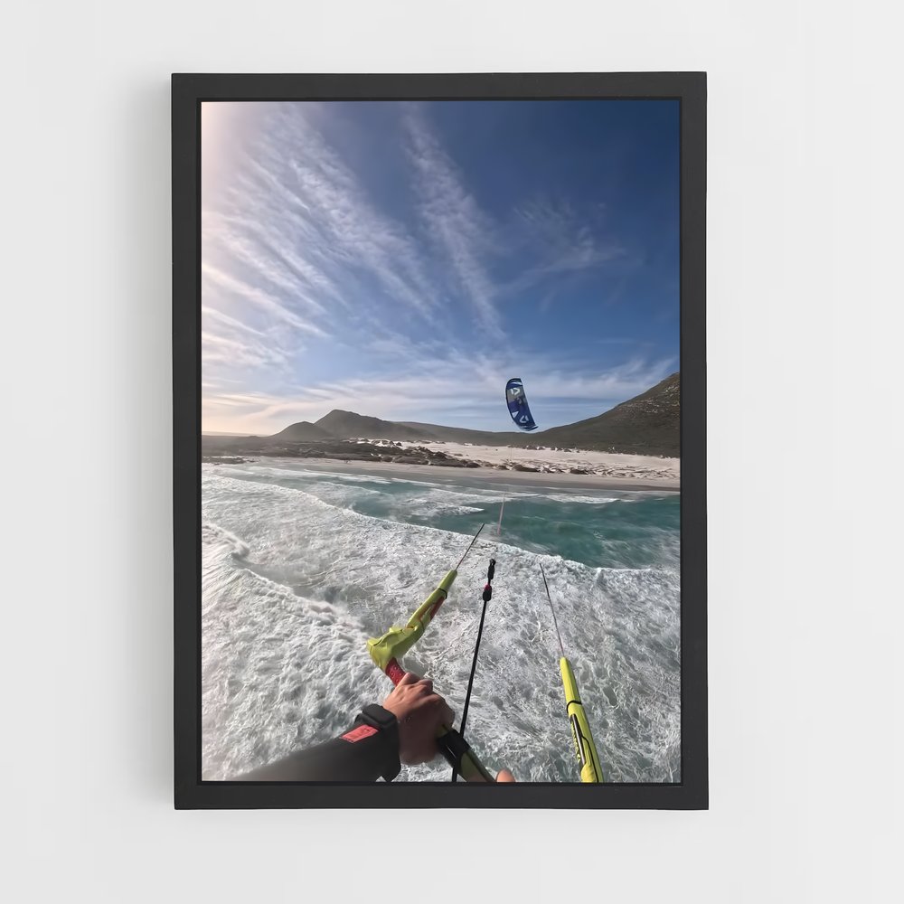 Poster Surf au Vent – affiche Kitesurf (vue 2)