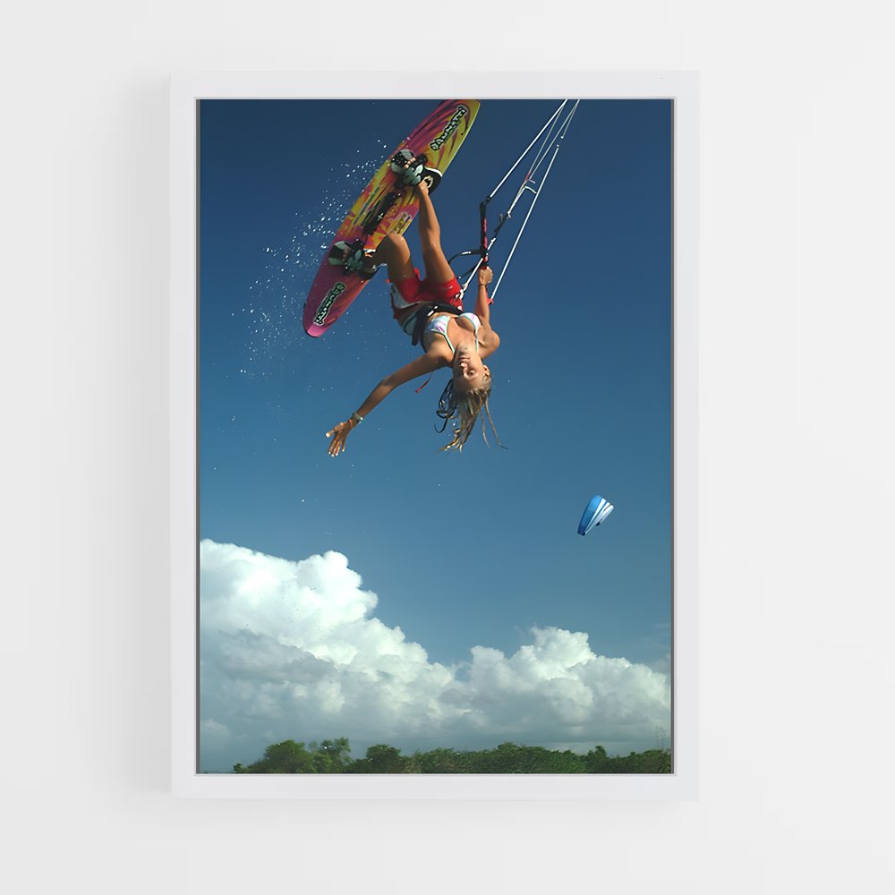 Poster Volée Sauvage – affiche Kitesurf (vue 3)