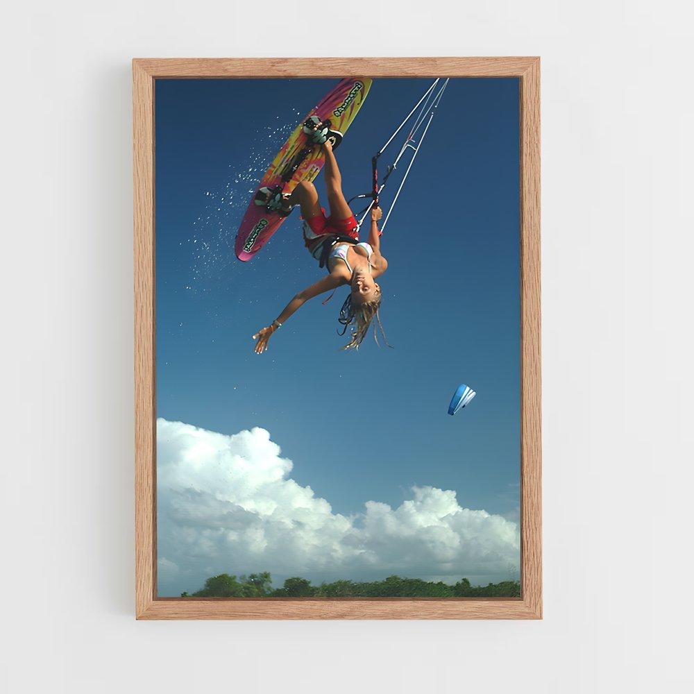Poster Volée Sauvage – affiche Kitesurf (vue 4)
