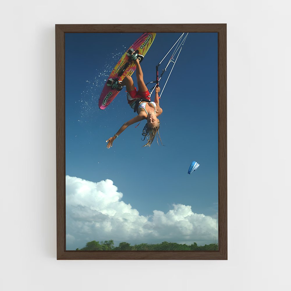 Poster Volée Sauvage – affiche Kitesurf (vue 5)