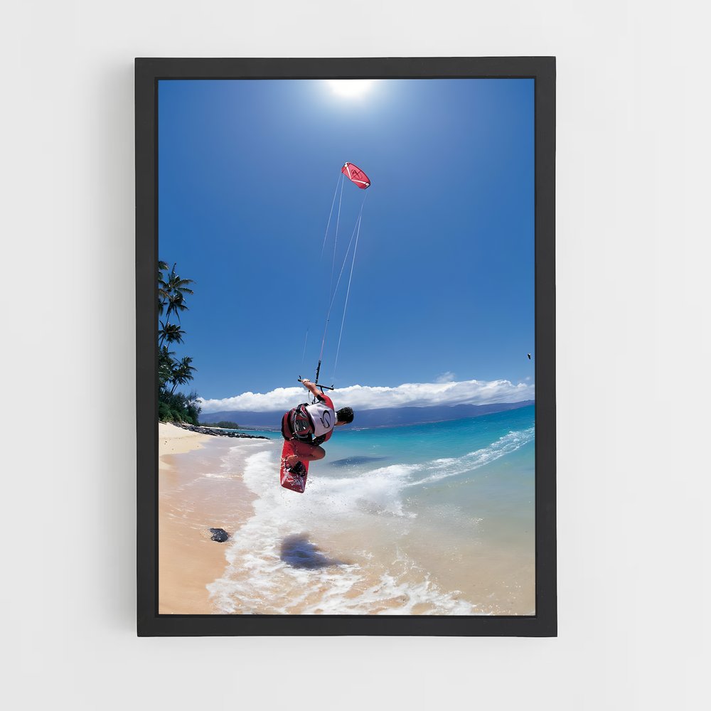Poster Surf & Fun – affiche Kitesurf (vue 2)