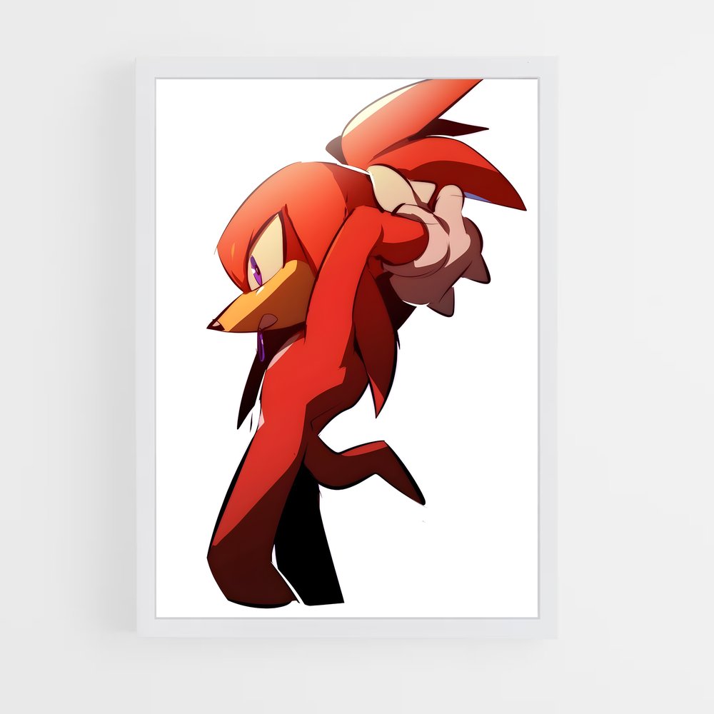 Poster Knuckles en Action – affiche Sonic (vue 3)