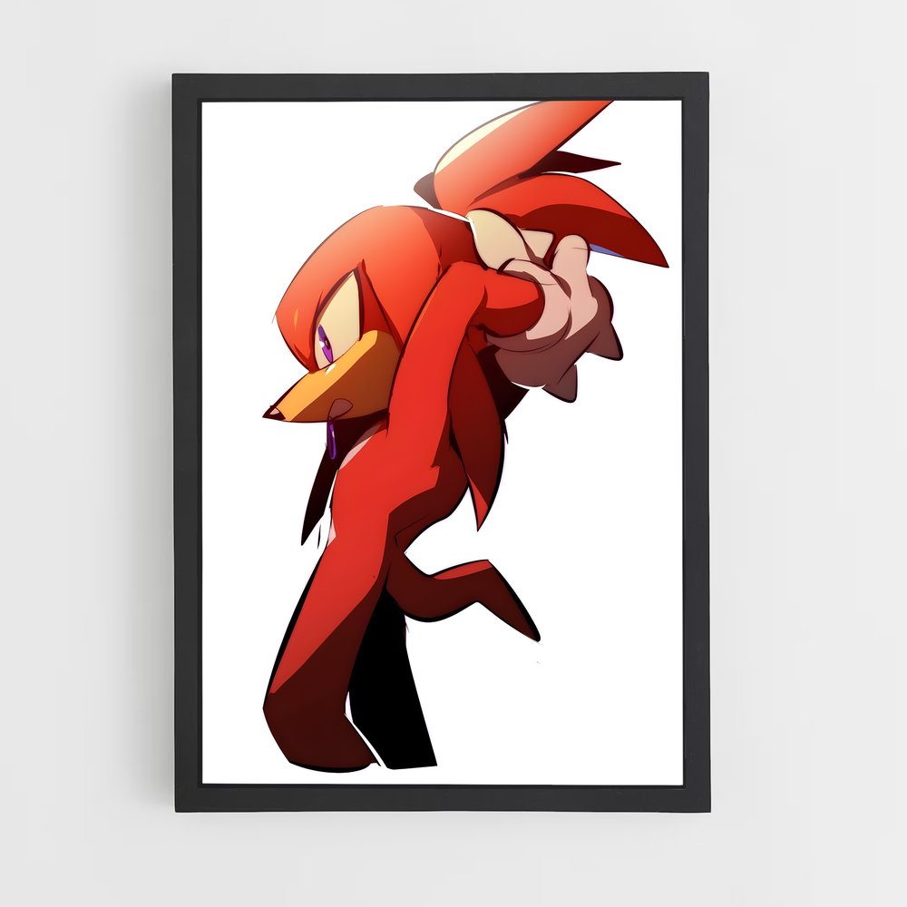 Poster Knuckles en Action – affiche Sonic (vue 2)