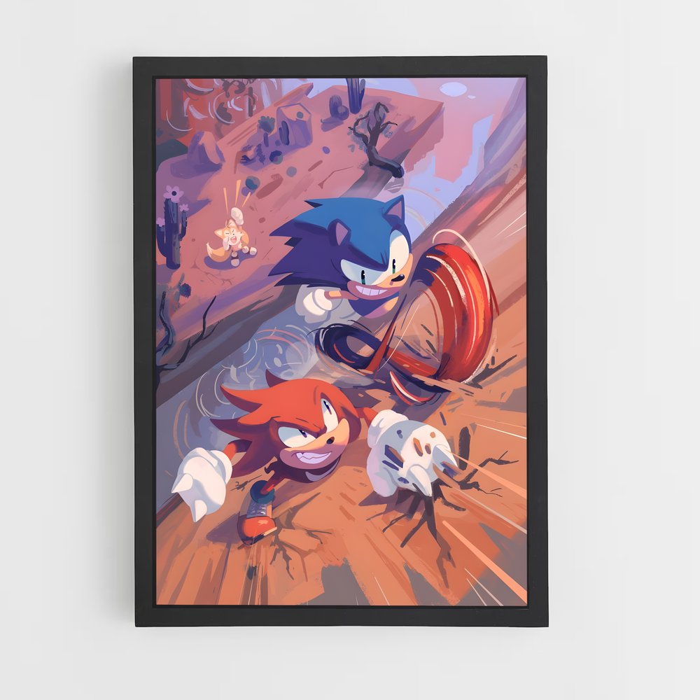 Poster Sonic & Tails Adventure (vue 2)