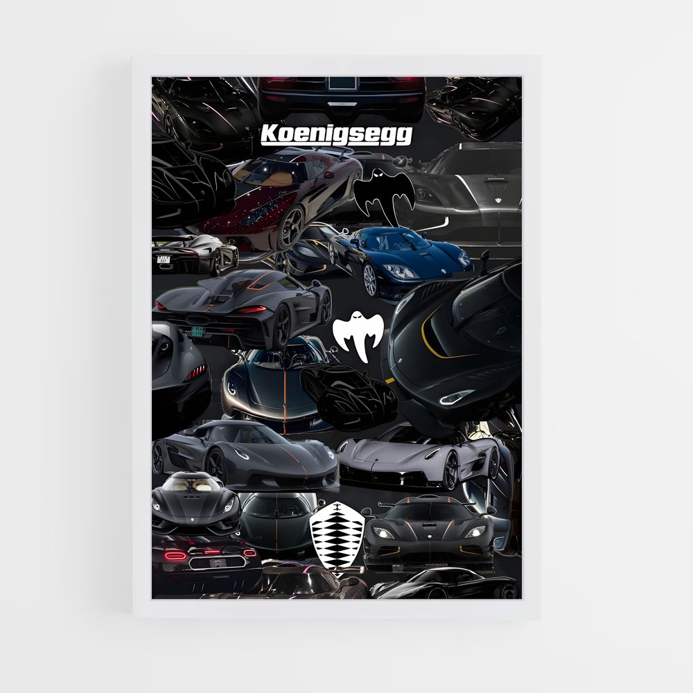 Poster Koge Racing – affiche Koenigsegg (vue 3)