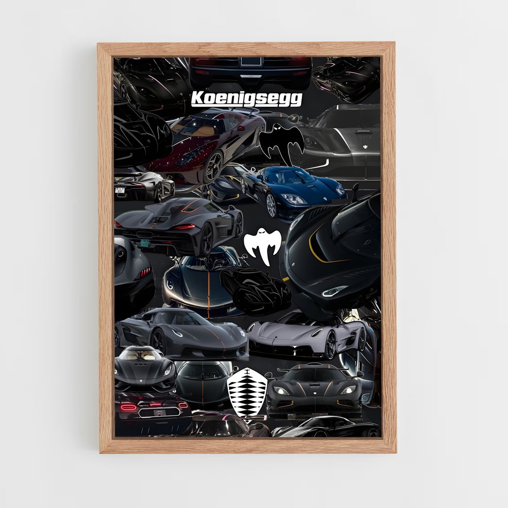 Poster Koge Racing – affiche Koenigsegg (vue 4)