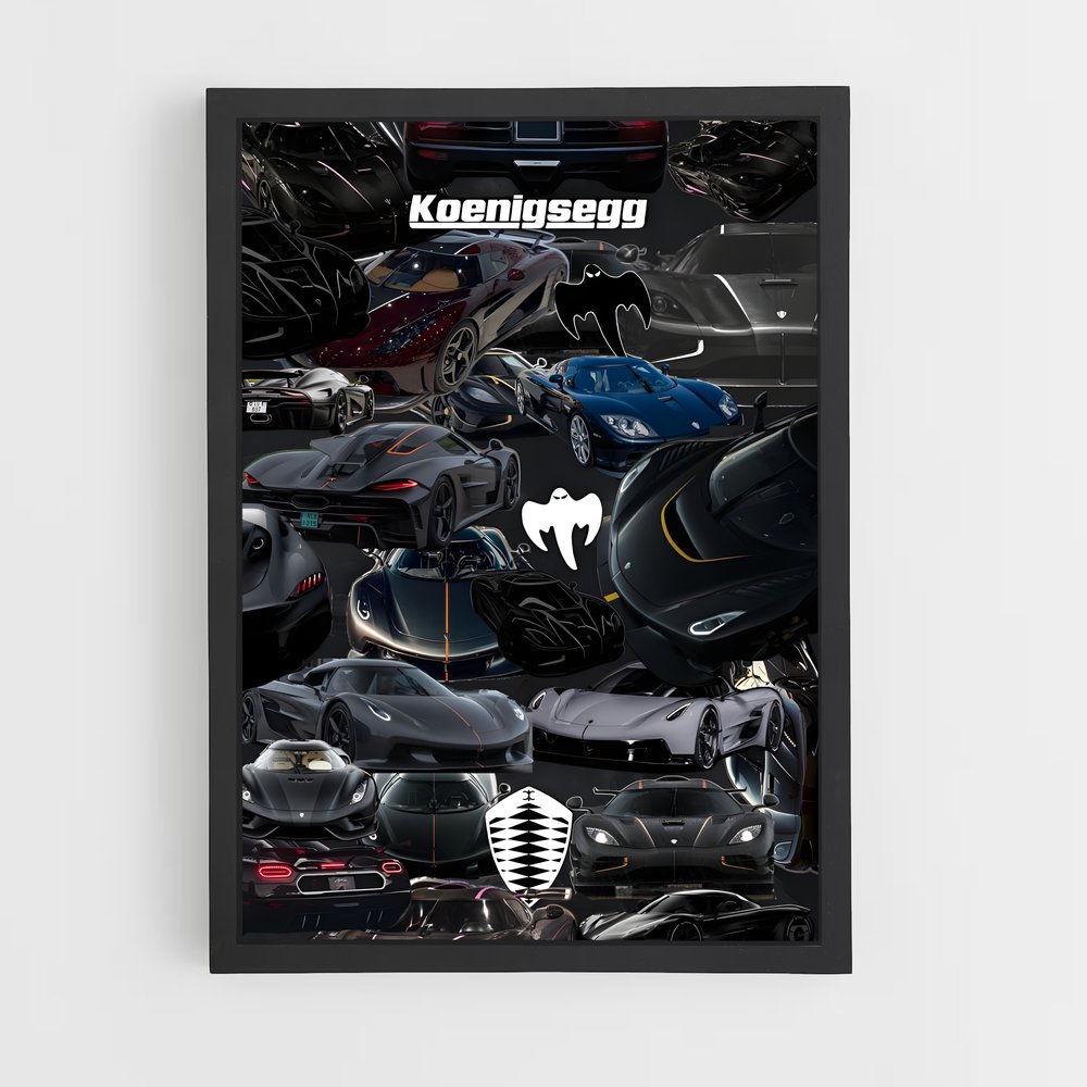 Poster Koge Racing – affiche Koenigsegg (vue 2)