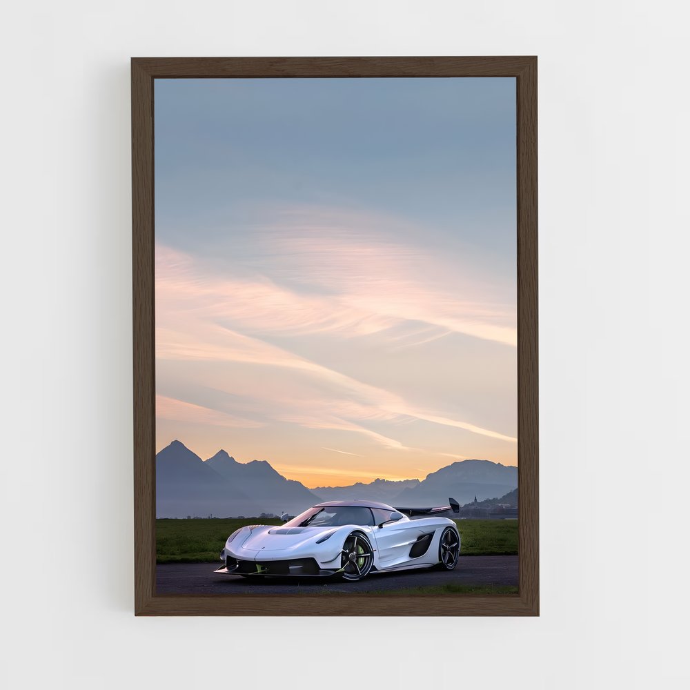 Poster Koenigsegg en Route (vue 5)