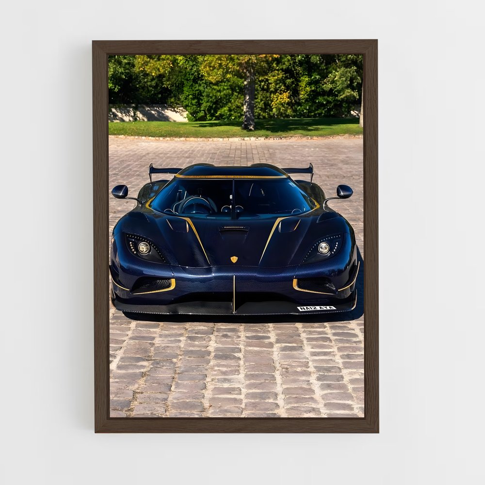 Poster Koenigsegg Noir et Or (vue 5)