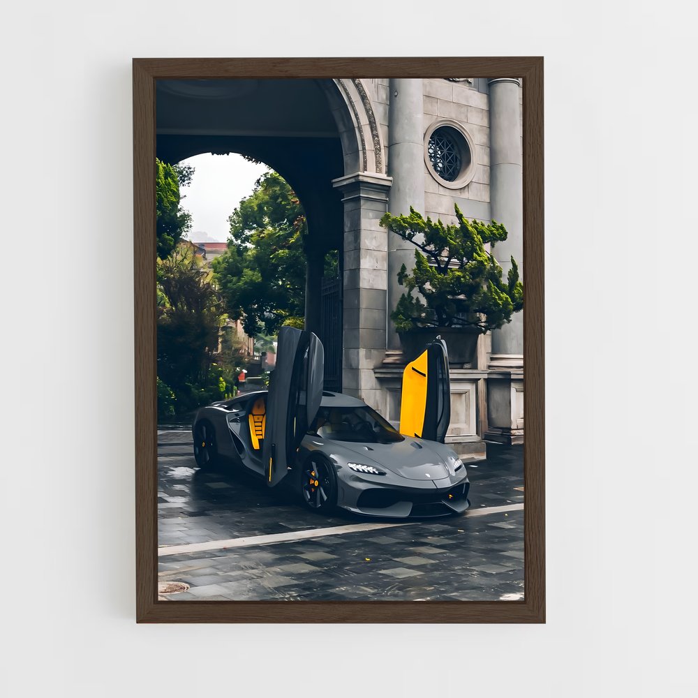 Poster Koenigsegg Noir et Jaune (vue 5)