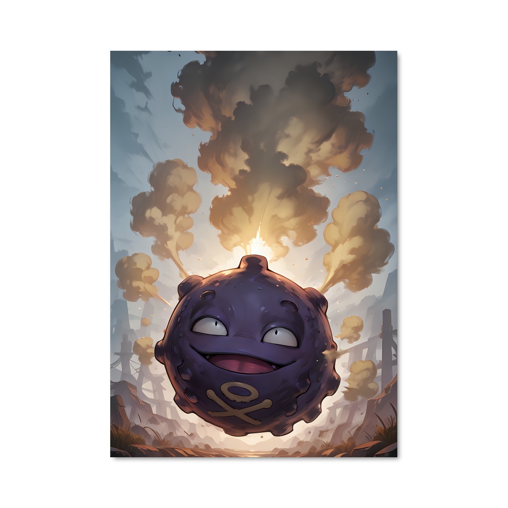 Poster Koffing le Joyeux – affiche Pokemon