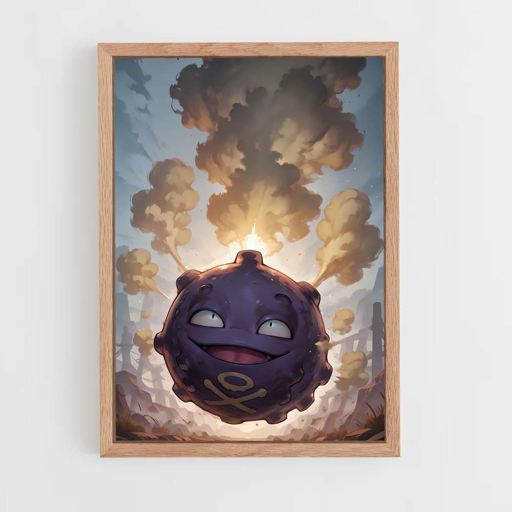 Poster Koffing le Joyeux – affiche Pokemon (vue 4)