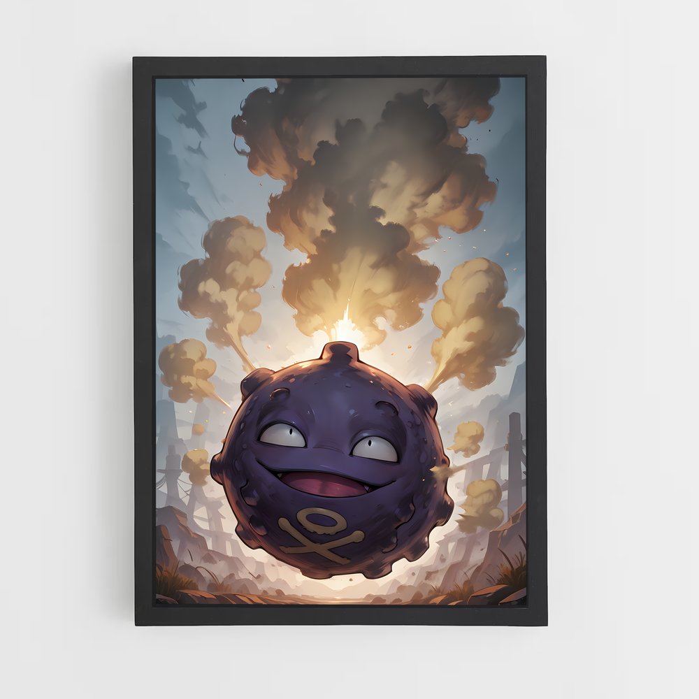 Poster Koffing le Joyeux – affiche Pokemon (vue 2)