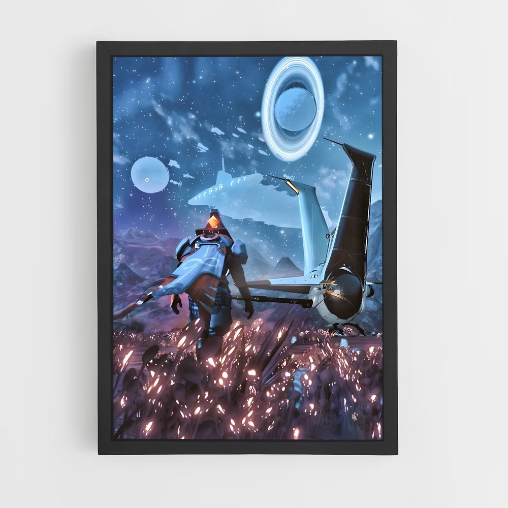 Poster L'Horizon Astral – affiche No man sky (vue 2)