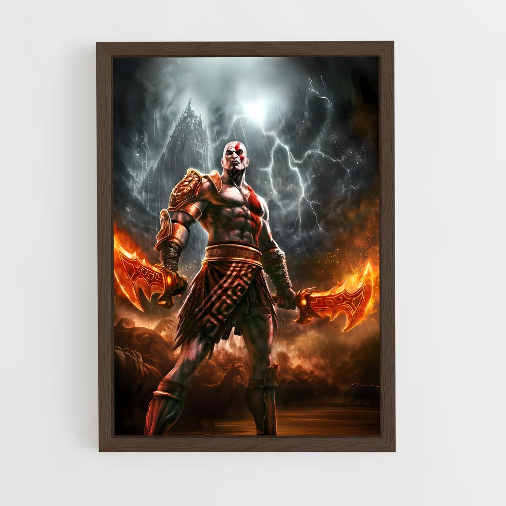 Poster Kratos: La Colère du Dieu – affiche God of War (vue 5)