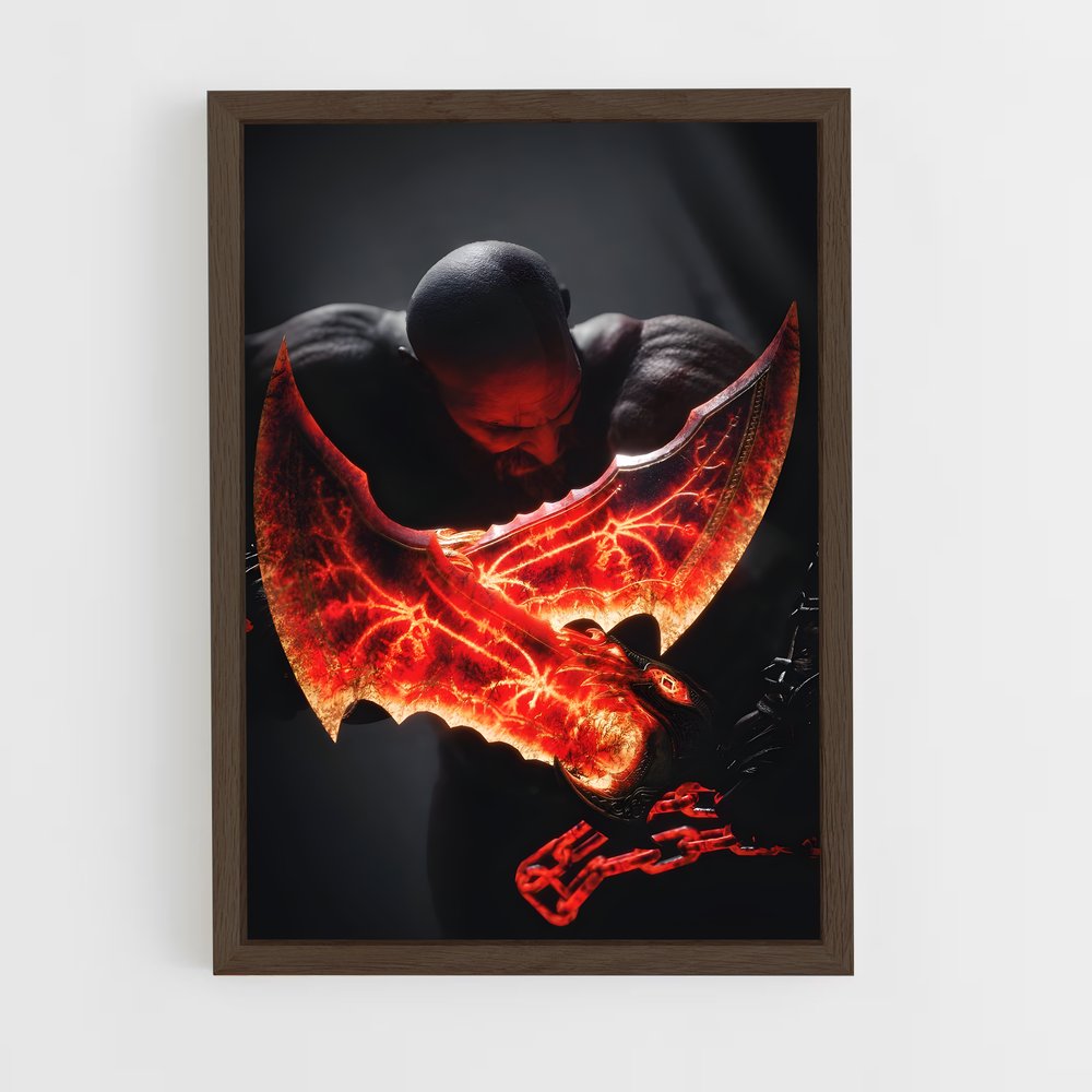 Poster Rage de Kratos – affiche God of War (vue 5)
