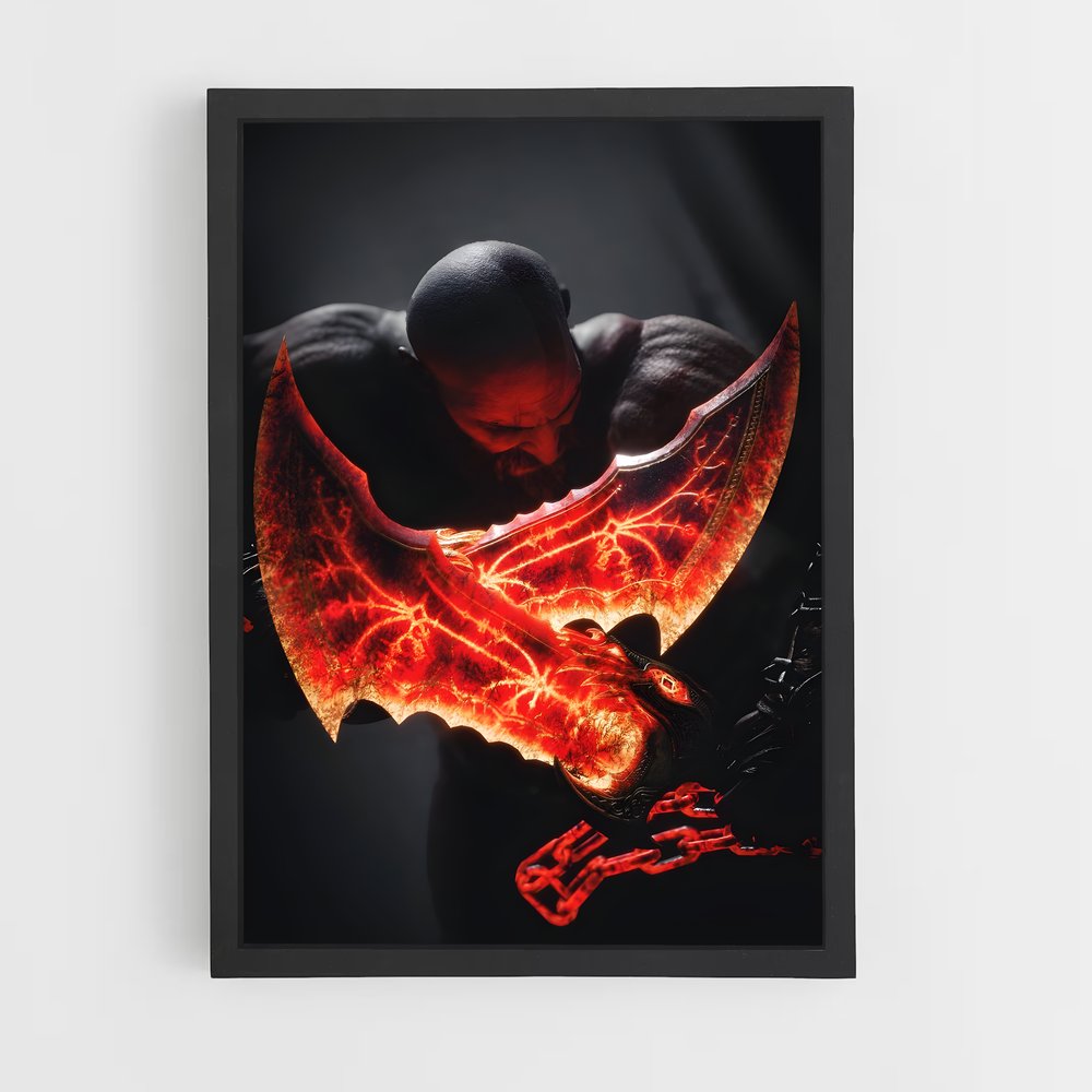 Poster Rage de Kratos – affiche God of War (vue 2)