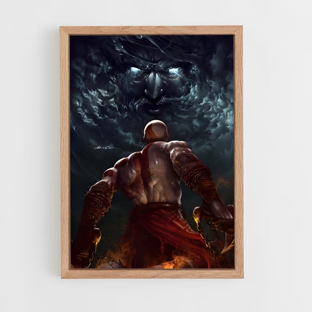 Poster Kratos épique – affiche God of War (vue 4)
