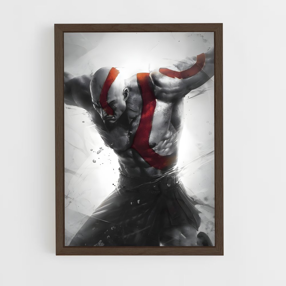 Poster Kratos en Colère – affiche God of War (vue 5)