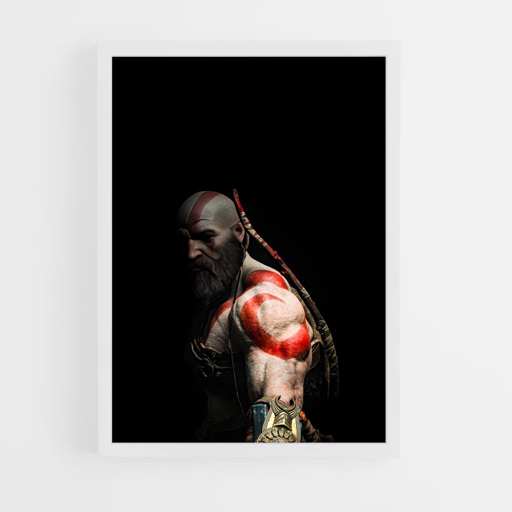 Poster La Rage de Kratos – affiche God of War (vue 3)