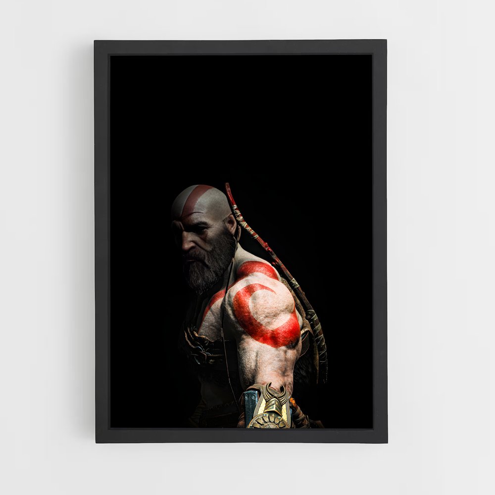 Poster La Rage de Kratos – affiche God of War (vue 2)