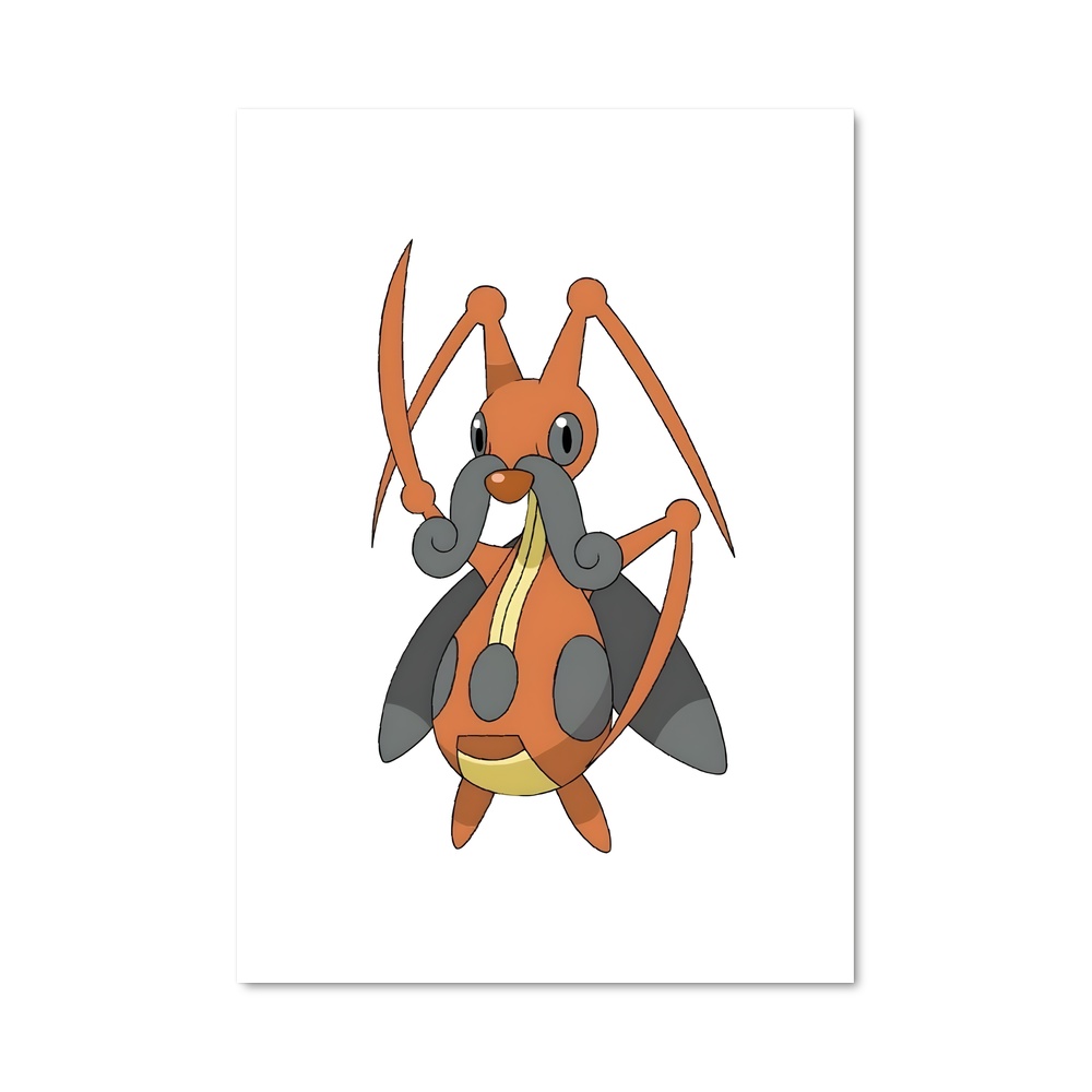 Poster Kricketot en Fête – affiche Pokemon