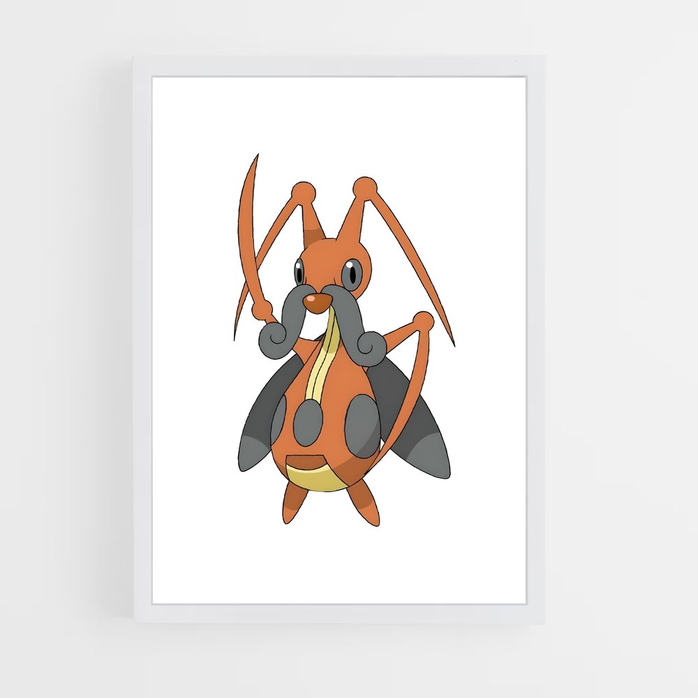 Poster Kricketot en Fête – affiche Pokemon (vue 3)