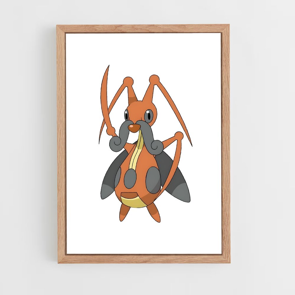 Poster Kricketot en Fête – affiche Pokemon (vue 4)