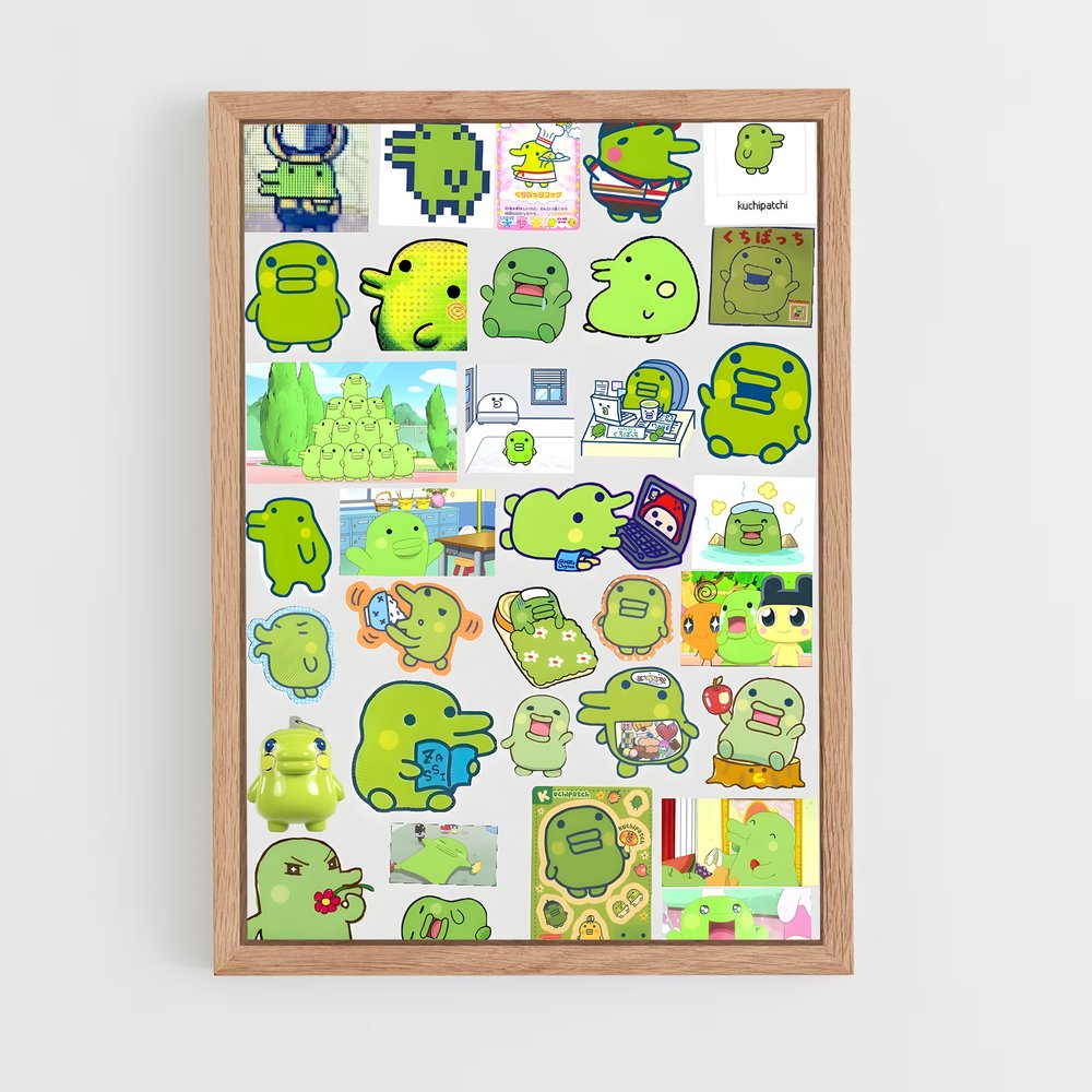 Poster Monstres Kuchipatchi – affiche Tamagotchi (vue 4)
