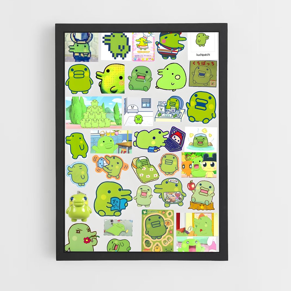 Poster Monstres Kuchipatchi – affiche Tamagotchi (vue 2)