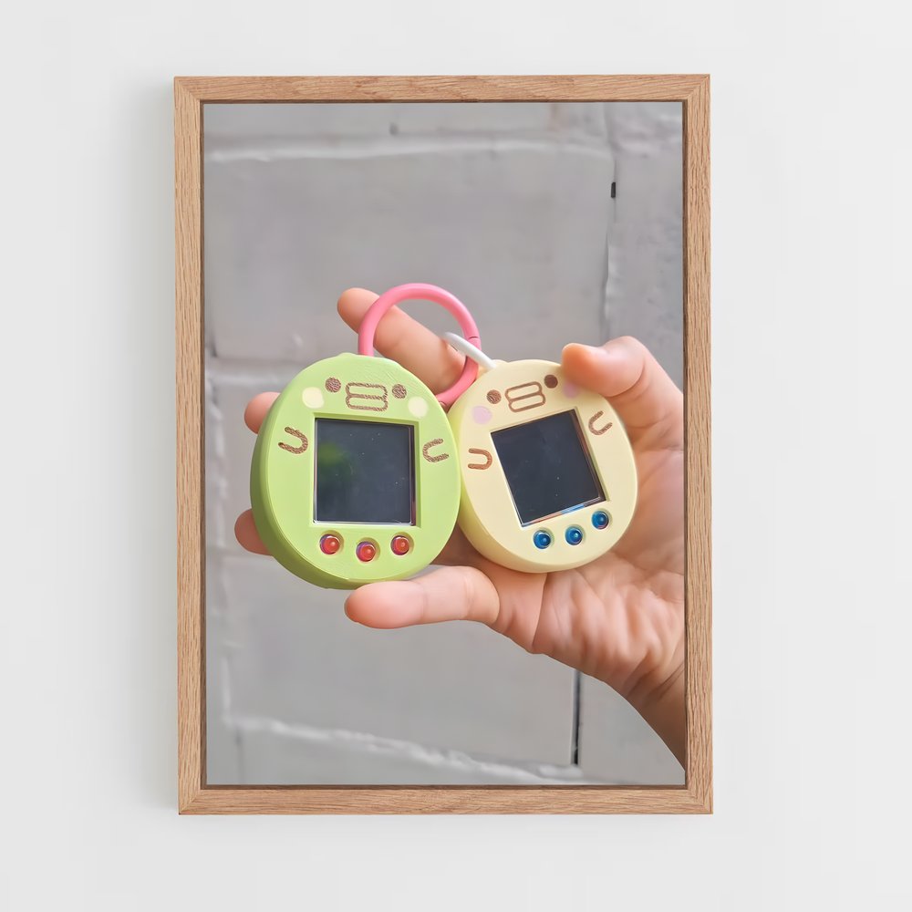 Poster Techno Touch – affiche Tamagotchi (vue 4)