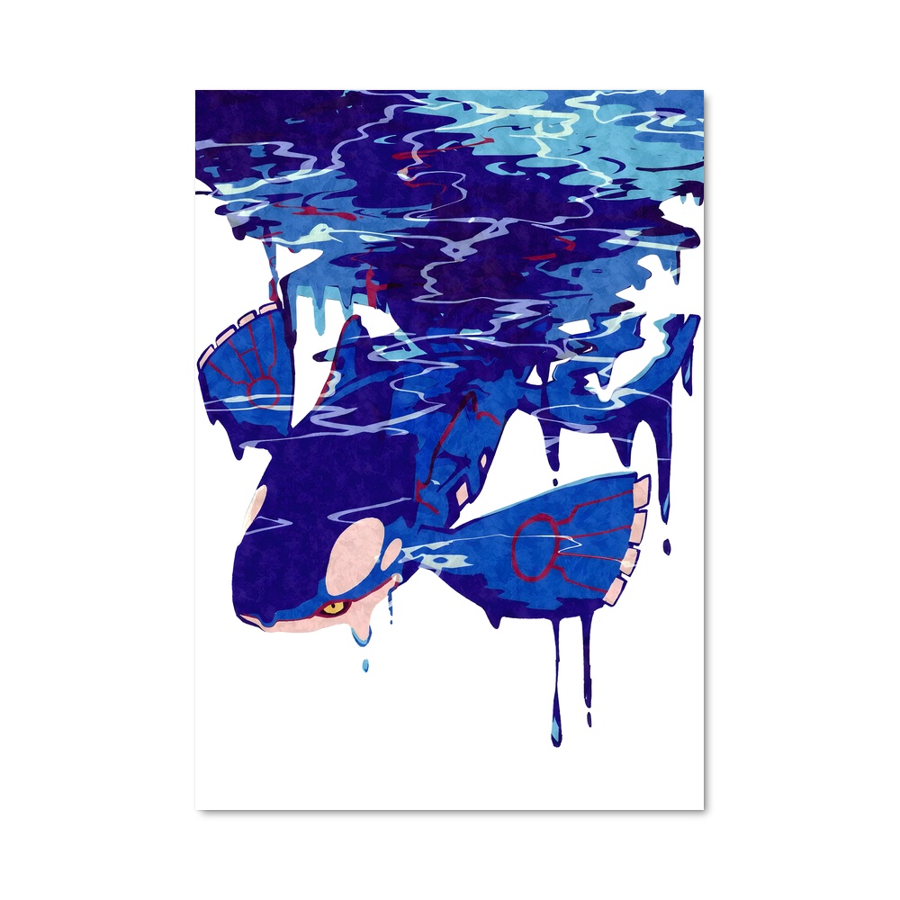 Poster Kyogre Écarlate – affiche Pokemon