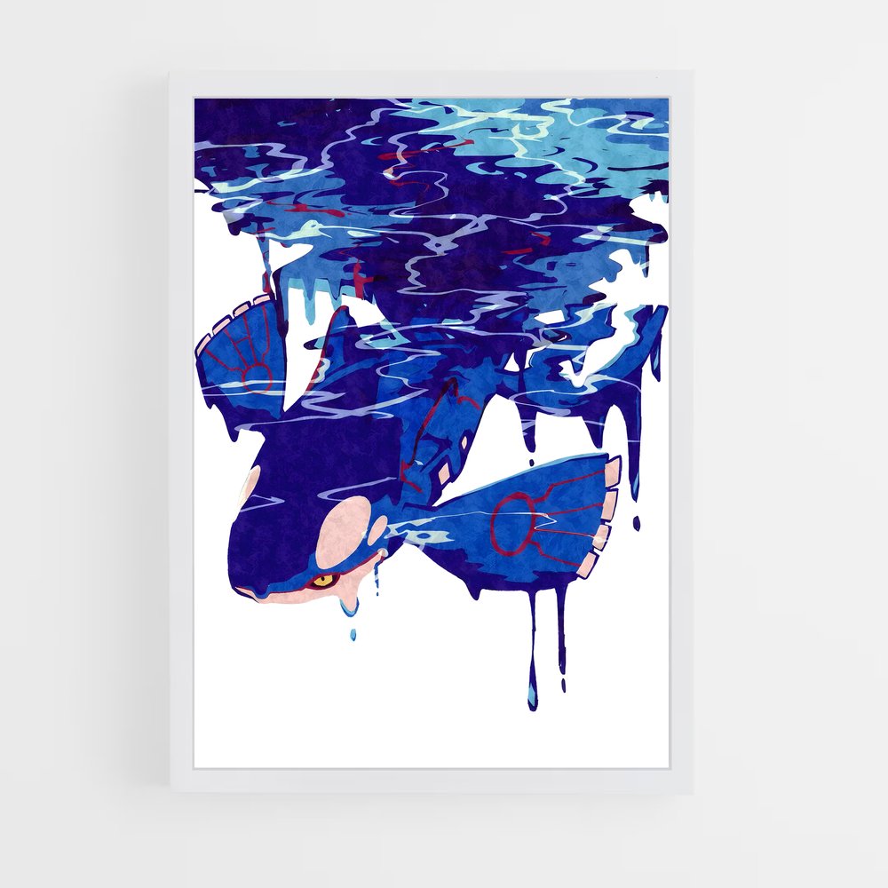 Poster Kyogre Écarlate – affiche Pokemon (vue 3)