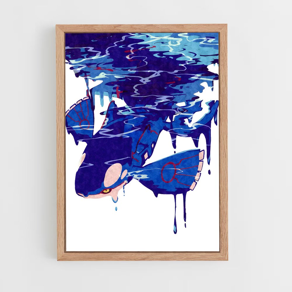 Poster Kyogre Écarlate – affiche Pokemon (vue 4)