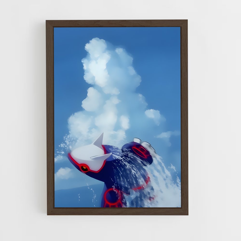 Poster Kyogre en Vol – affiche Pokemon (vue 5)