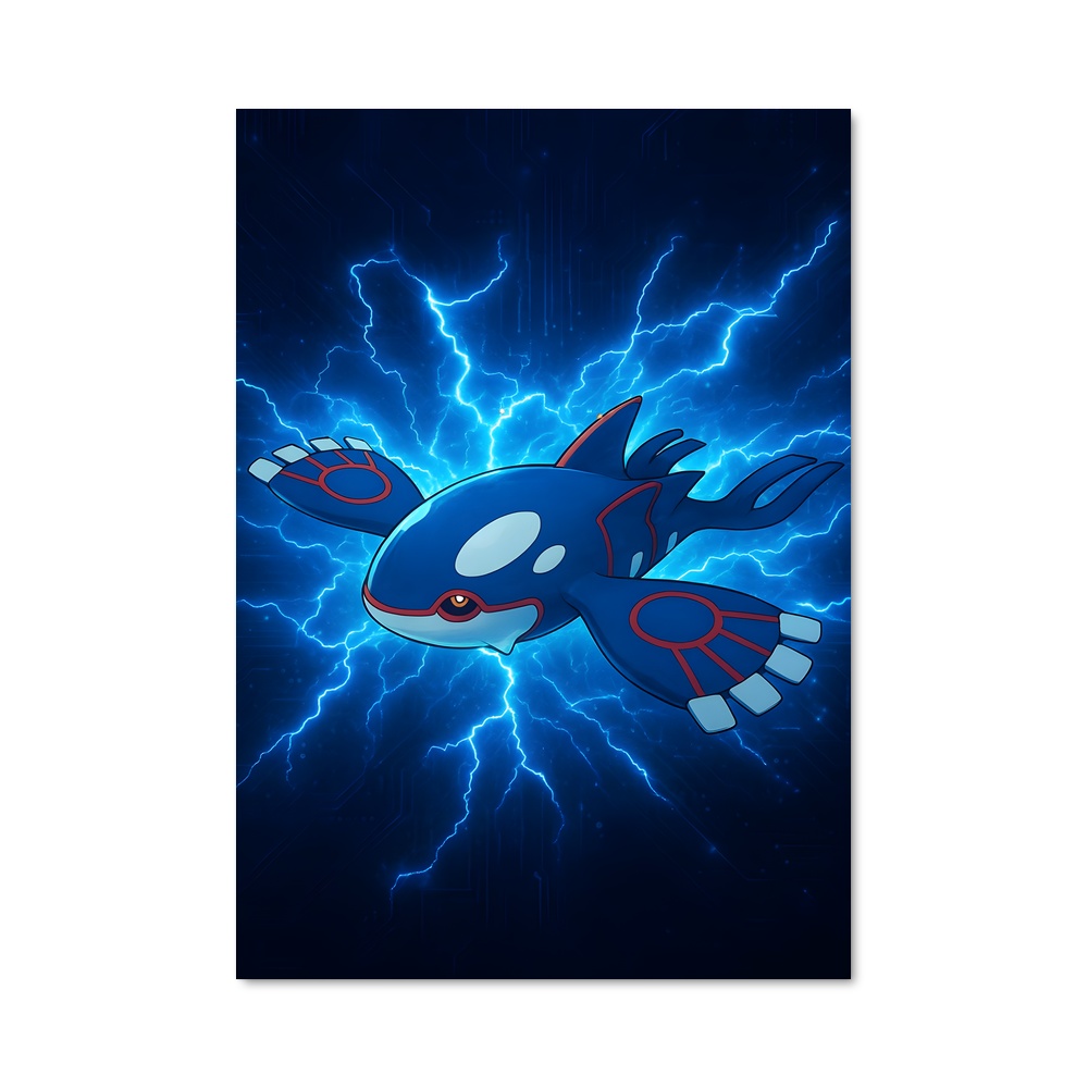 Poster Kyogre L'océan – affiche Pokemon