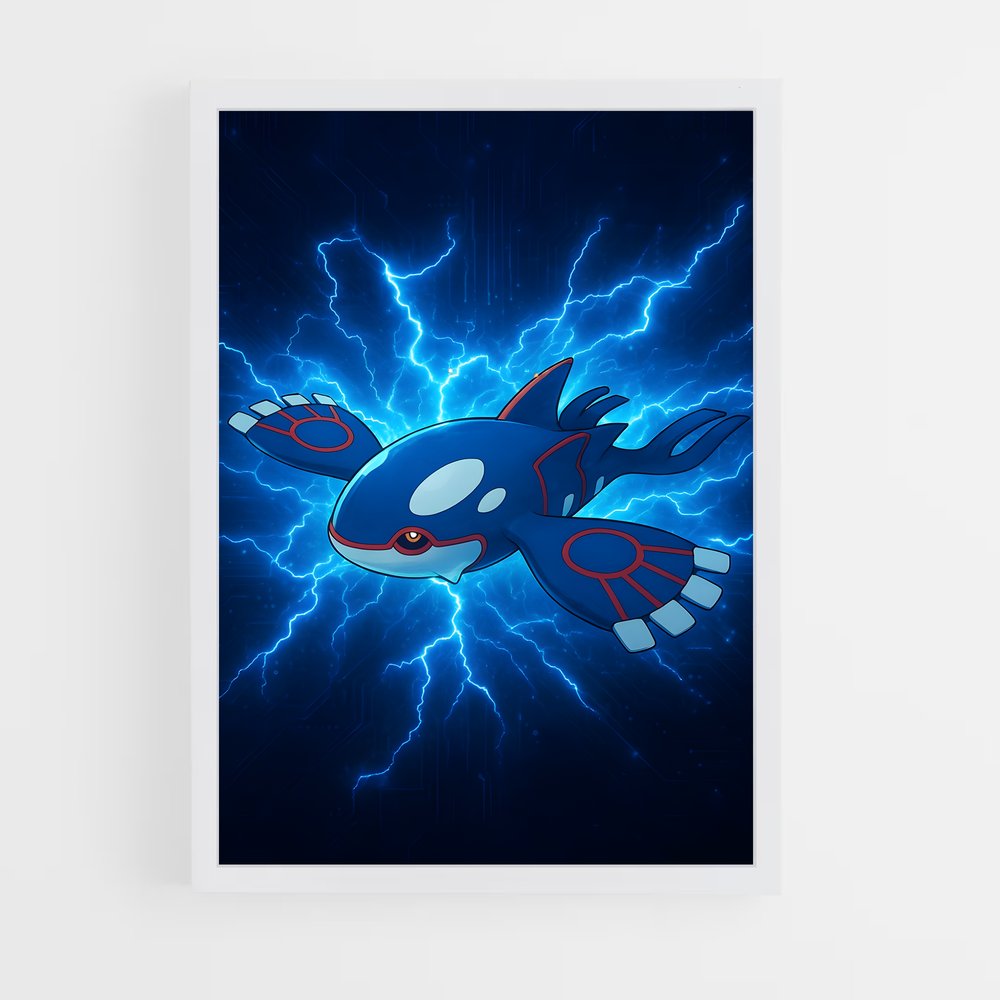 Poster Kyogre L'océan – affiche Pokemon (vue 3)