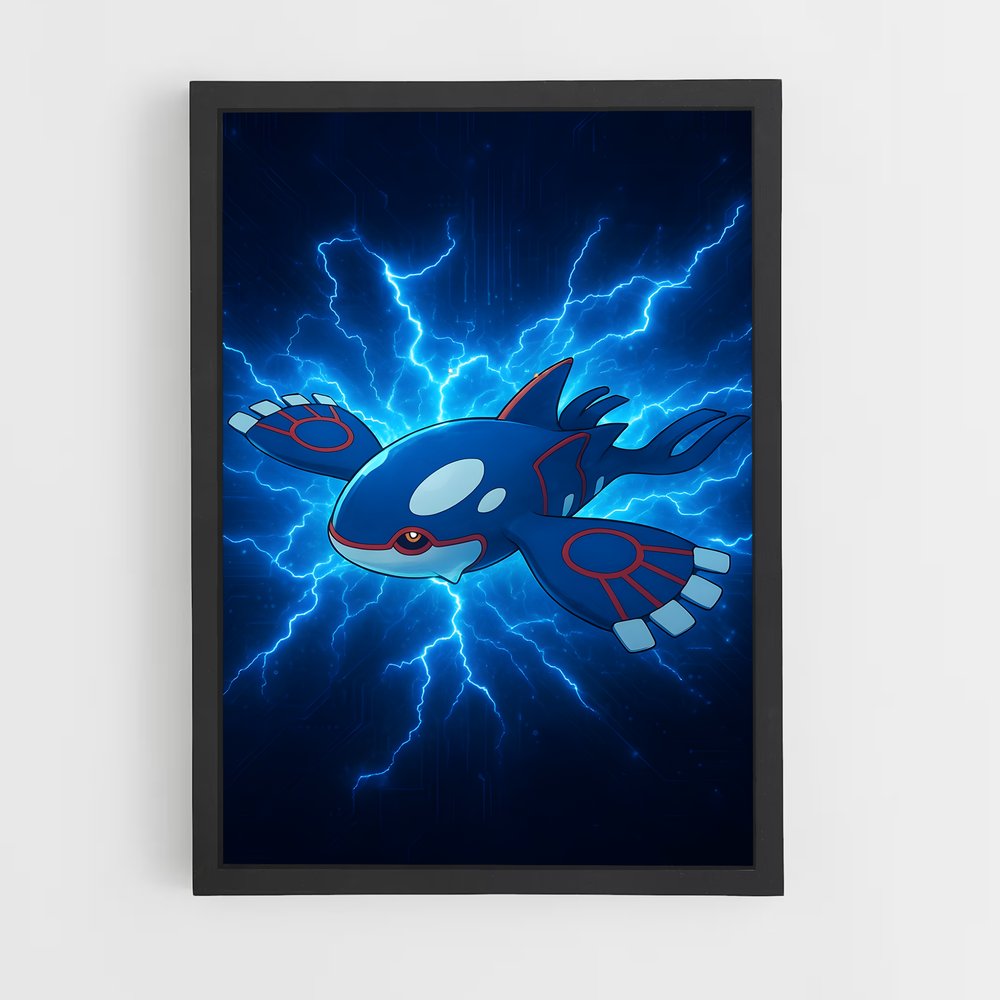 Poster Kyogre L'océan – affiche Pokemon (vue 2)