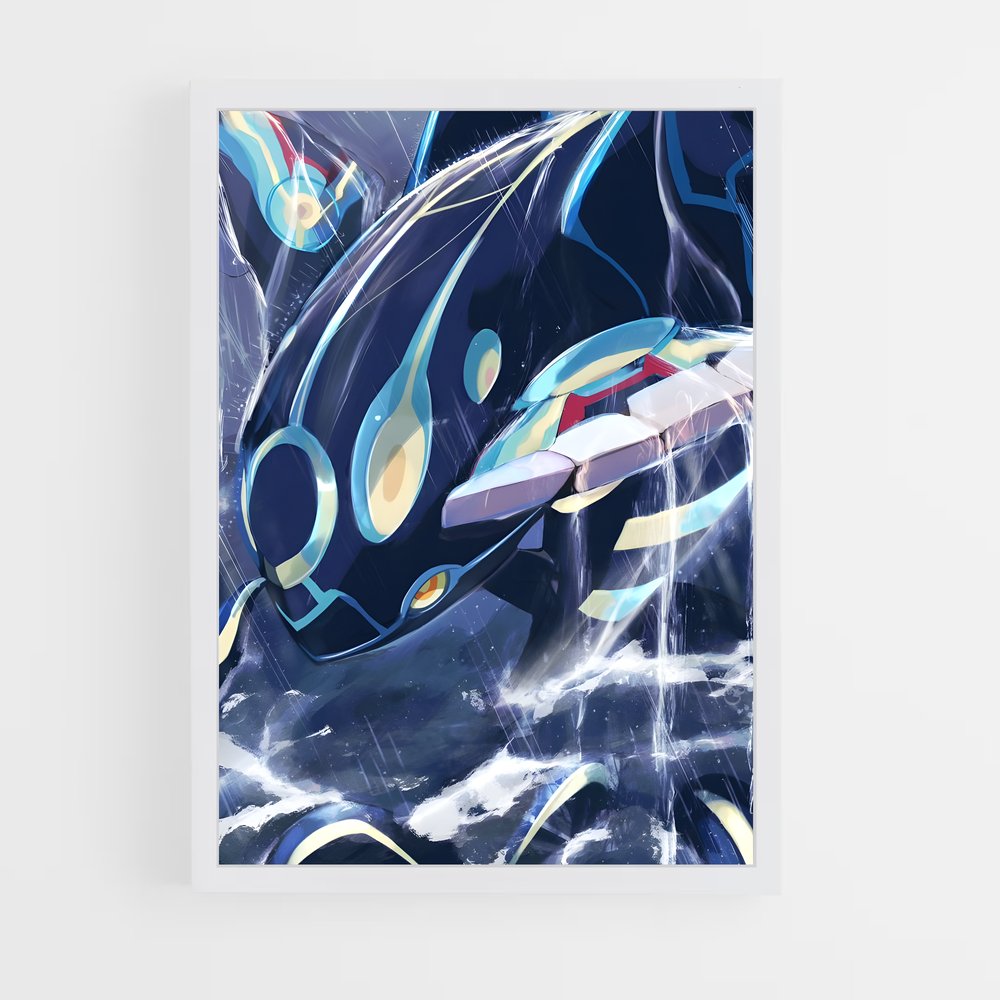 Poster Kyogre Cartoon – affiche Pokemon (vue 3)
