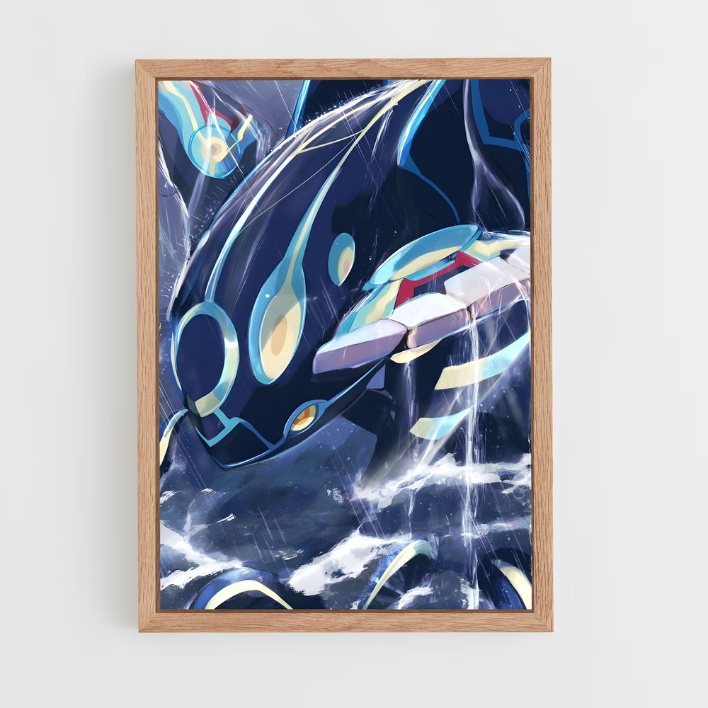 Poster Kyogre Cartoon – affiche Pokemon (vue 4)