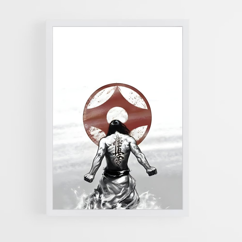 Poster Le Samouraï Rouge – affiche Kyokushin (vue 3)