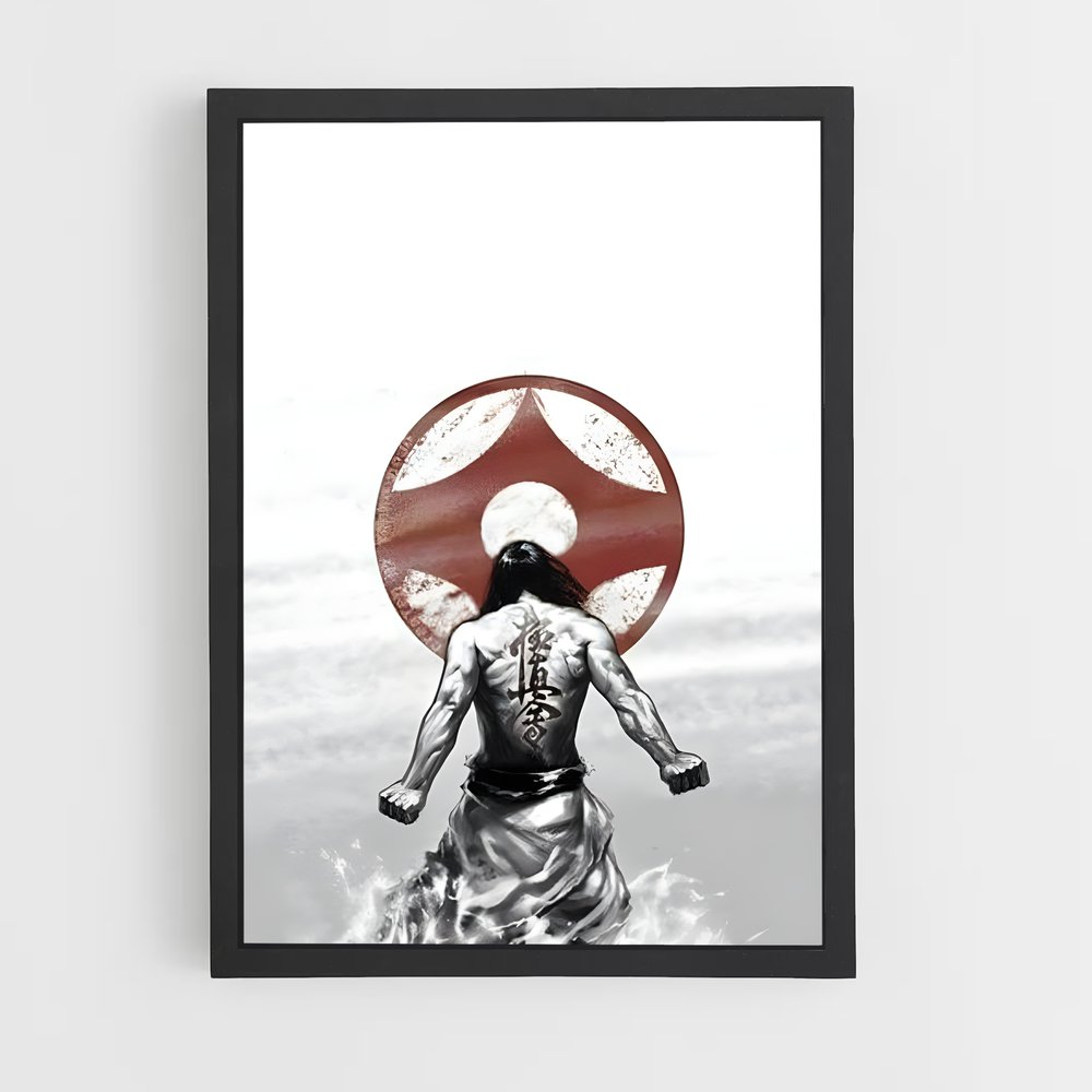 Poster Le Samouraï Rouge – affiche Kyokushin (vue 2)