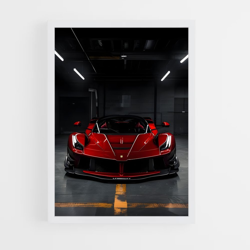 Poster Laferrari Rouge (vue 3)
