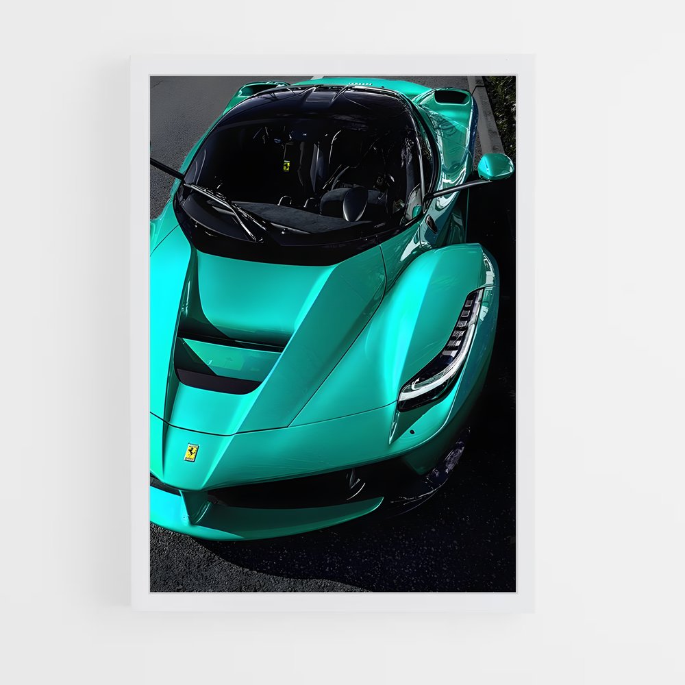 Poster Ferrari Verde (vue 3)