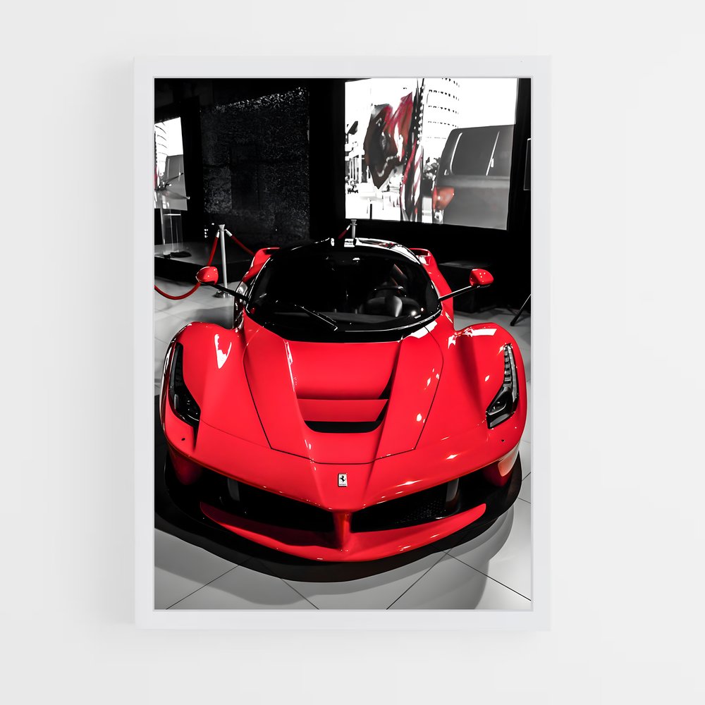 Poster La Beauté Rouge – affiche Ferrari (vue 3)